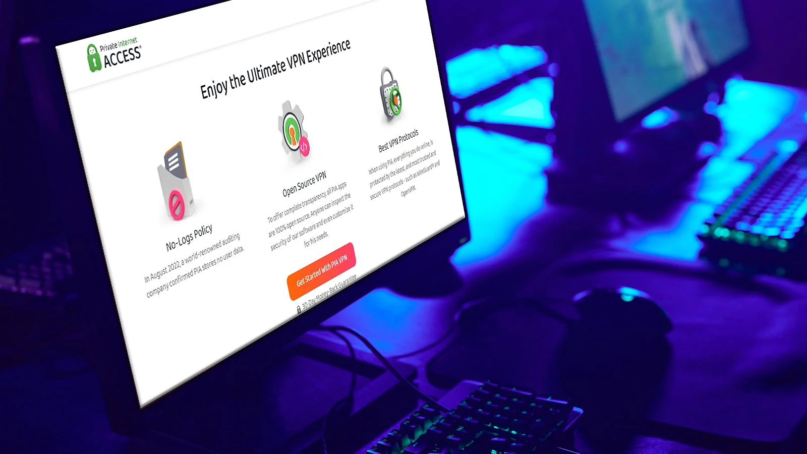 Private Internet Access (PIA) - Best for Gaming on Multiple Devices