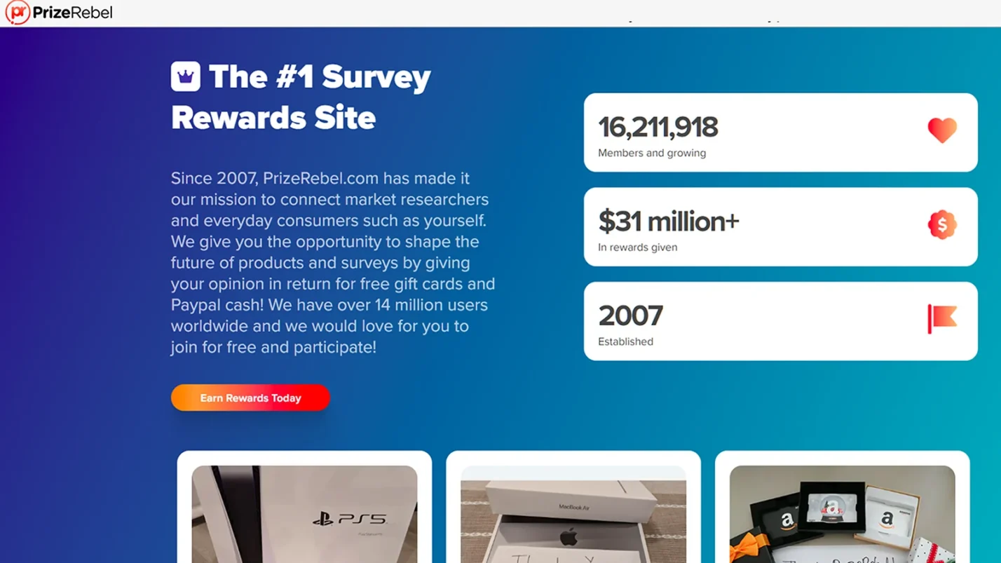 PriseRibel website page