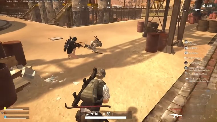 pubg sneaking to other players