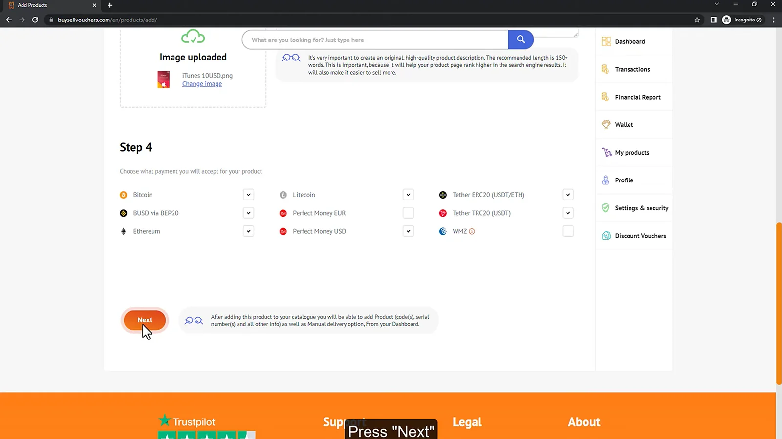 BuySellVouchers website