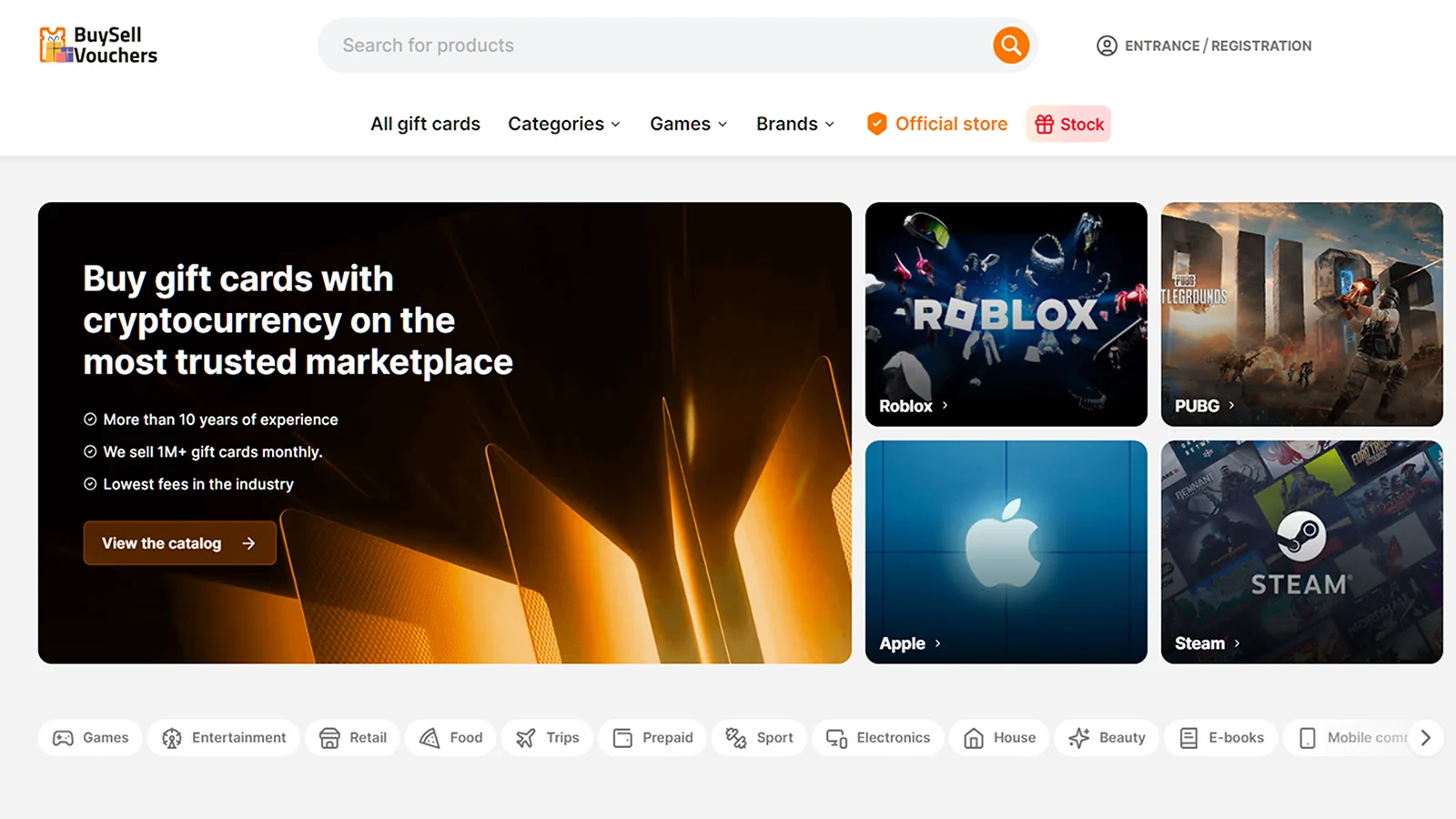 BuySellVouchers main page 