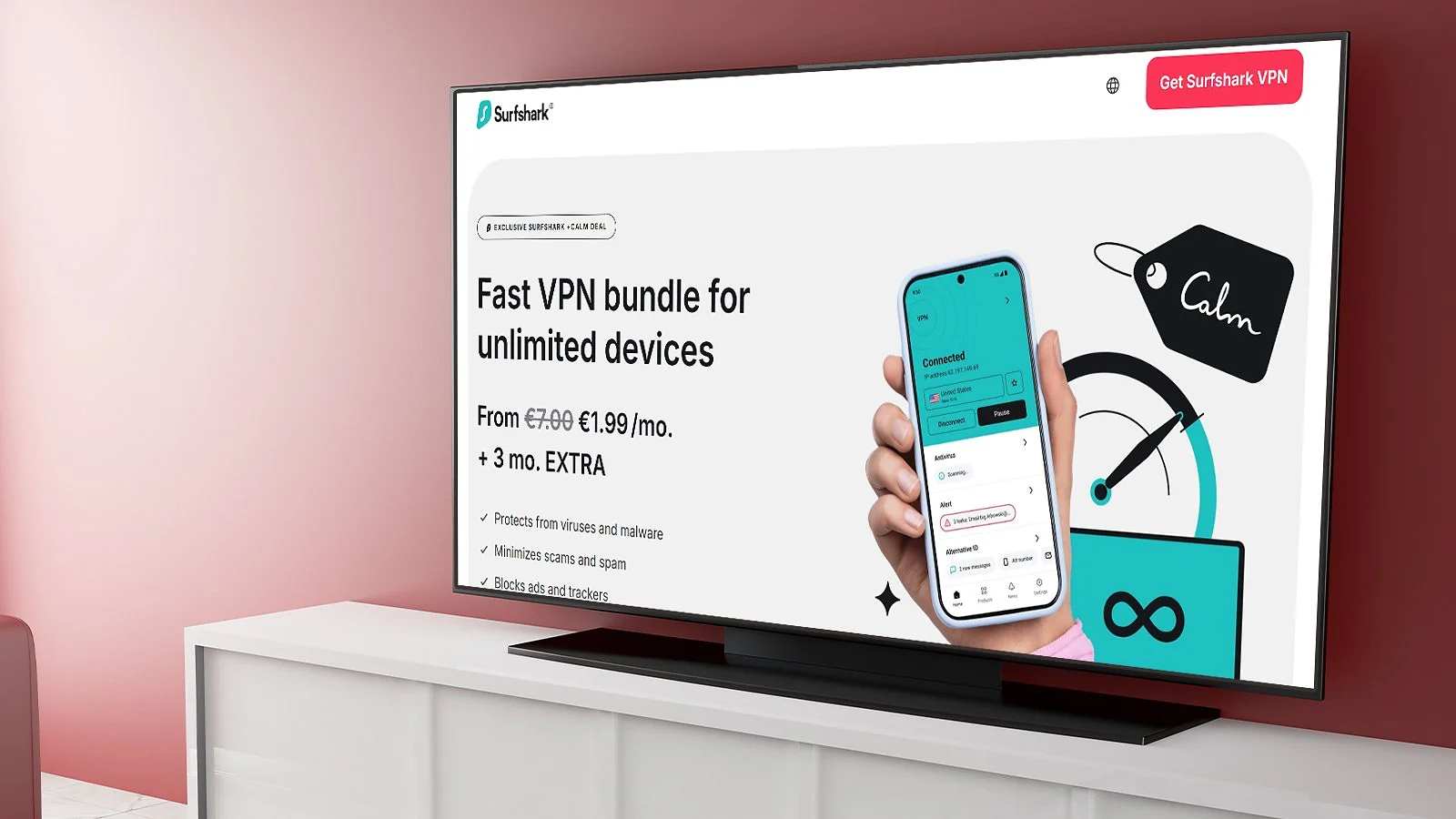 Surfshark - Best Budget BBC iPlayer VPN