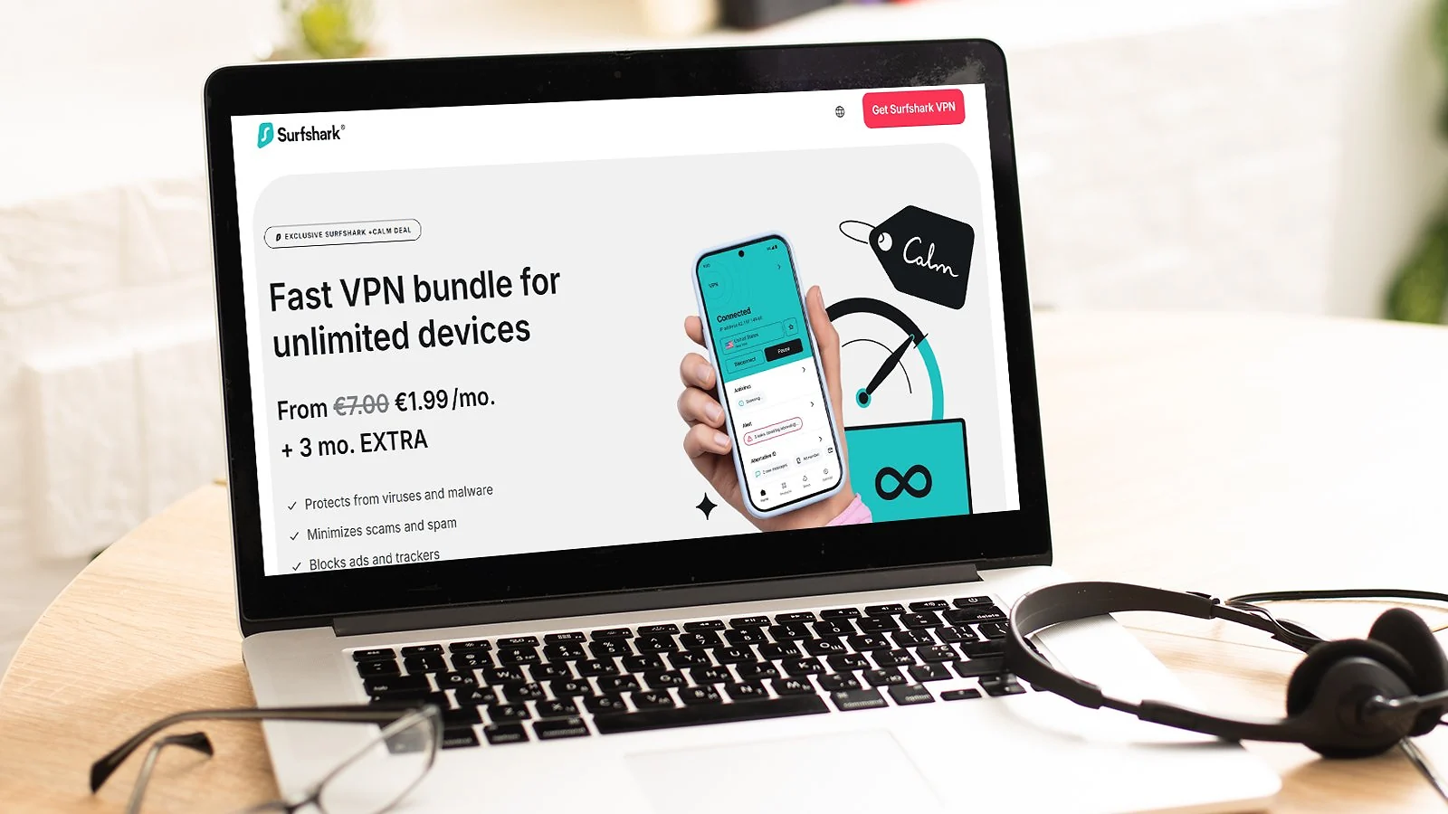 Surfshark - Best Cheap P2P VPN for Large Households