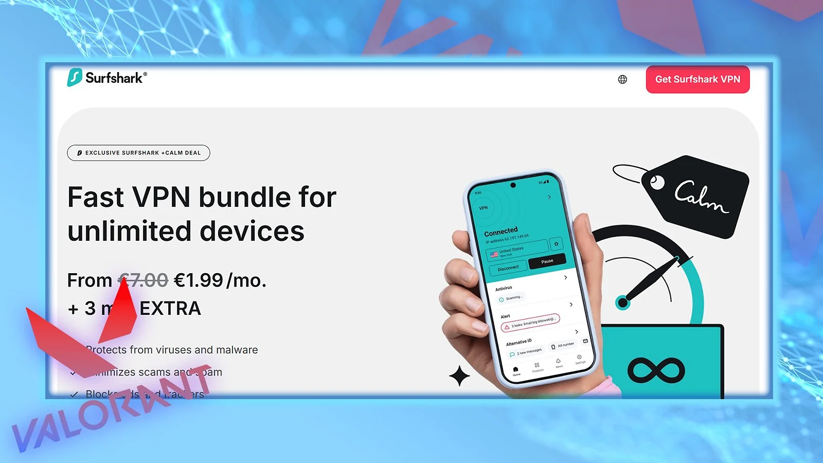 Surfshark - Best-Value VPN for Valorant