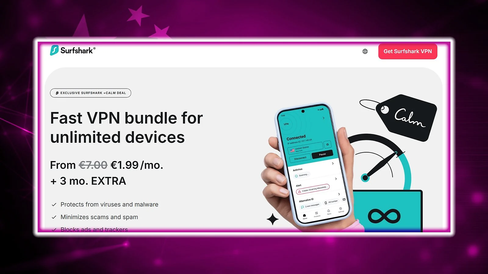 Surfshark [Best VPN for China on a Budget