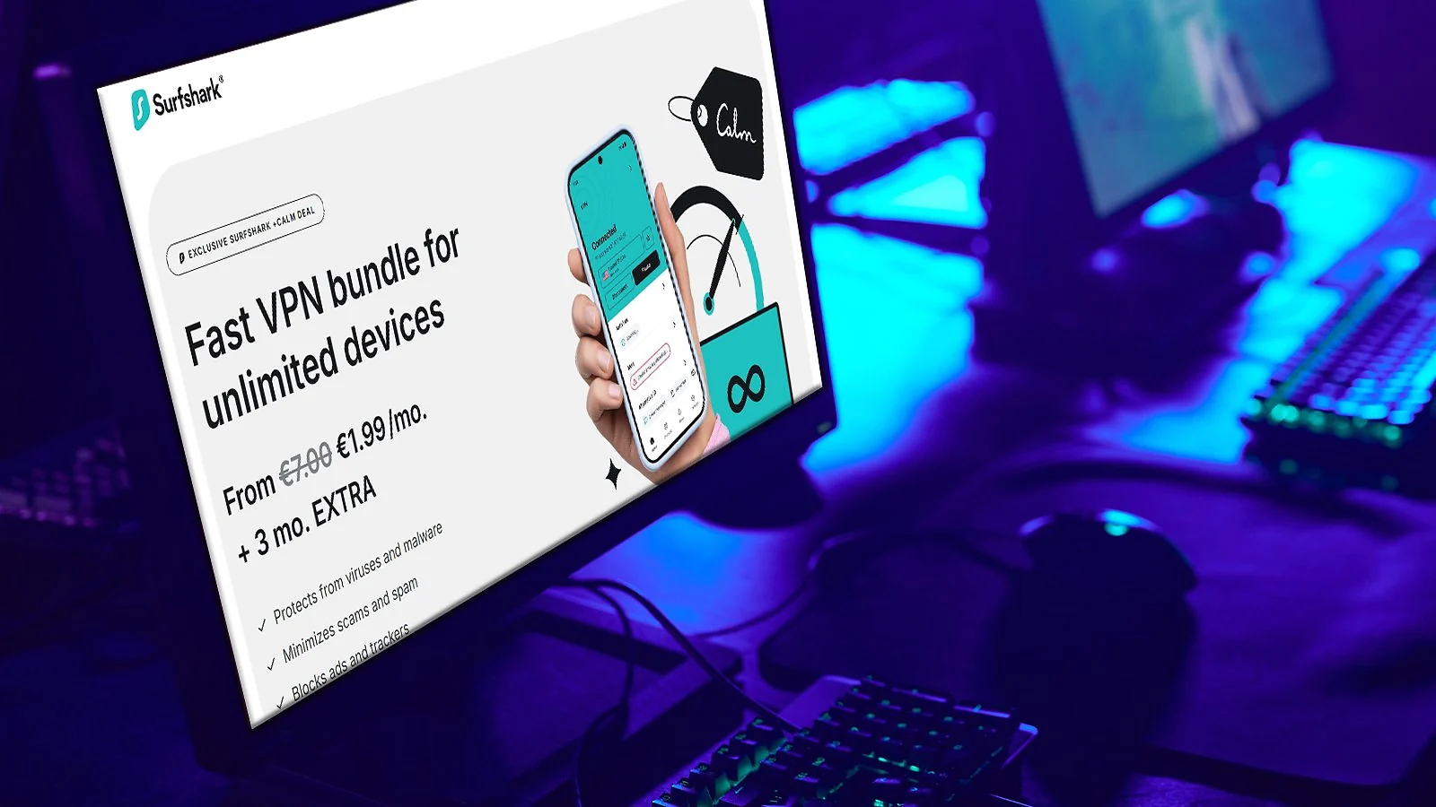 Surfshark - Fastest VPN for Gaming on a Budget