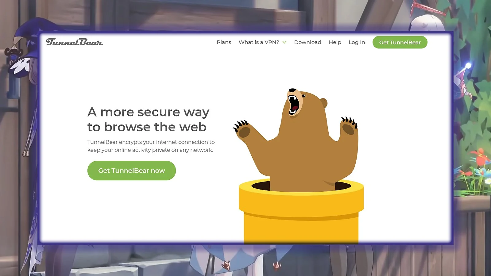TunnelBear  - Best Beginner-Friendly VPN for Genshin Impact