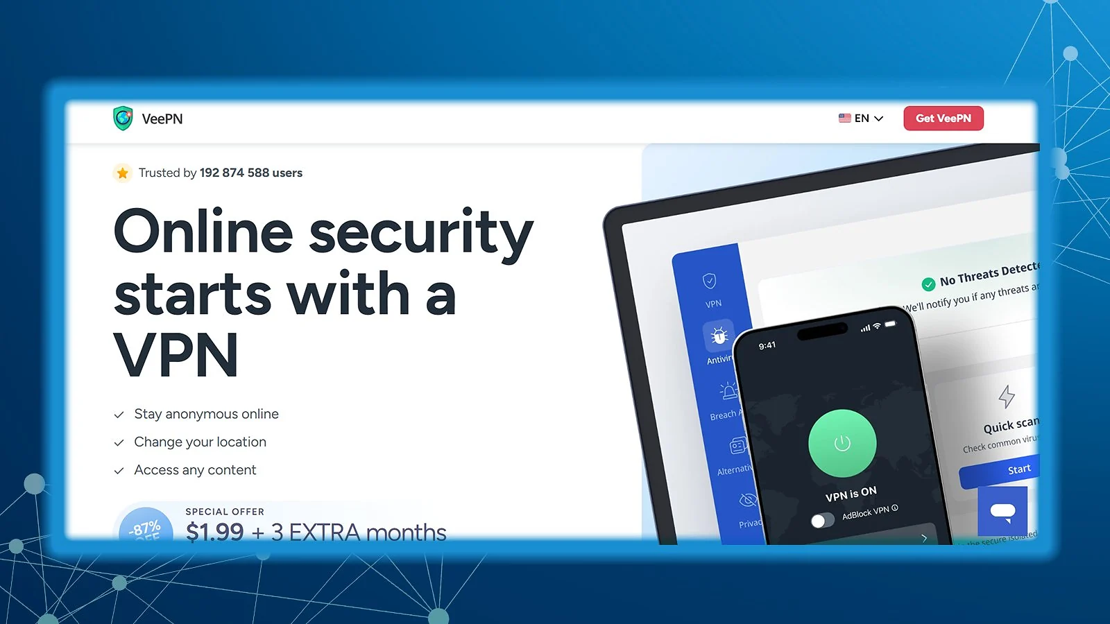 VeePN - Affordable, Solid Security