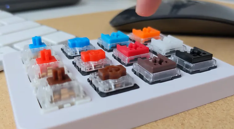 A set of mechanical keyboard switches