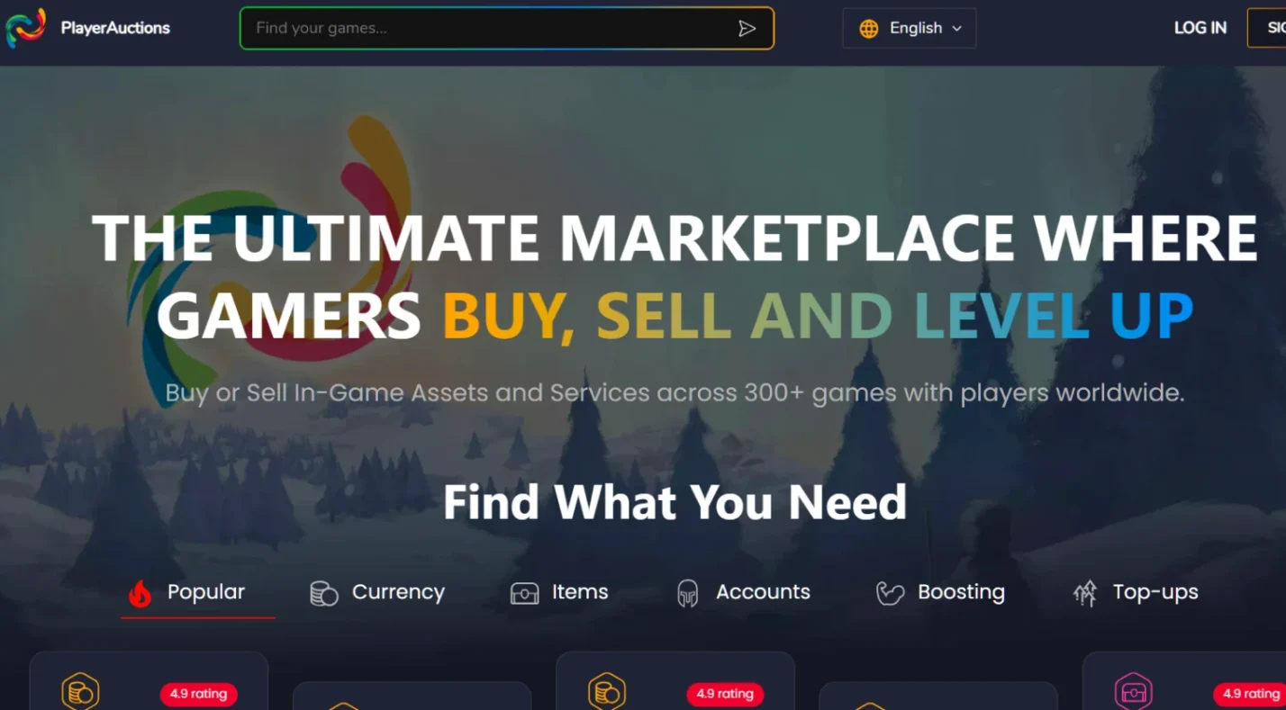 PlayerAuctions - Best for High-Value Transactions