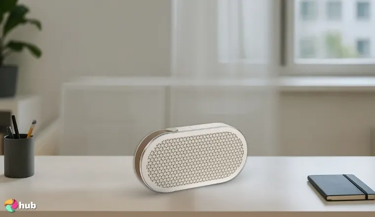 Dali Katch G2 Speaker on a white office desk with simple styling for a review