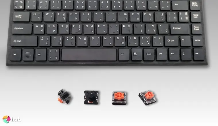 Keychron Low Profile Silent Switcheses on a white office desk in a bright workspace for a review