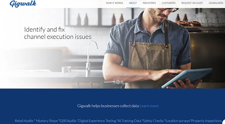 Gigwalk - Best for Corporate Audit Opportunities