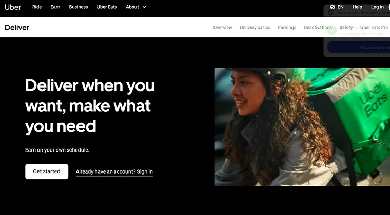 Uber Eats - Most Flexible Cash Access