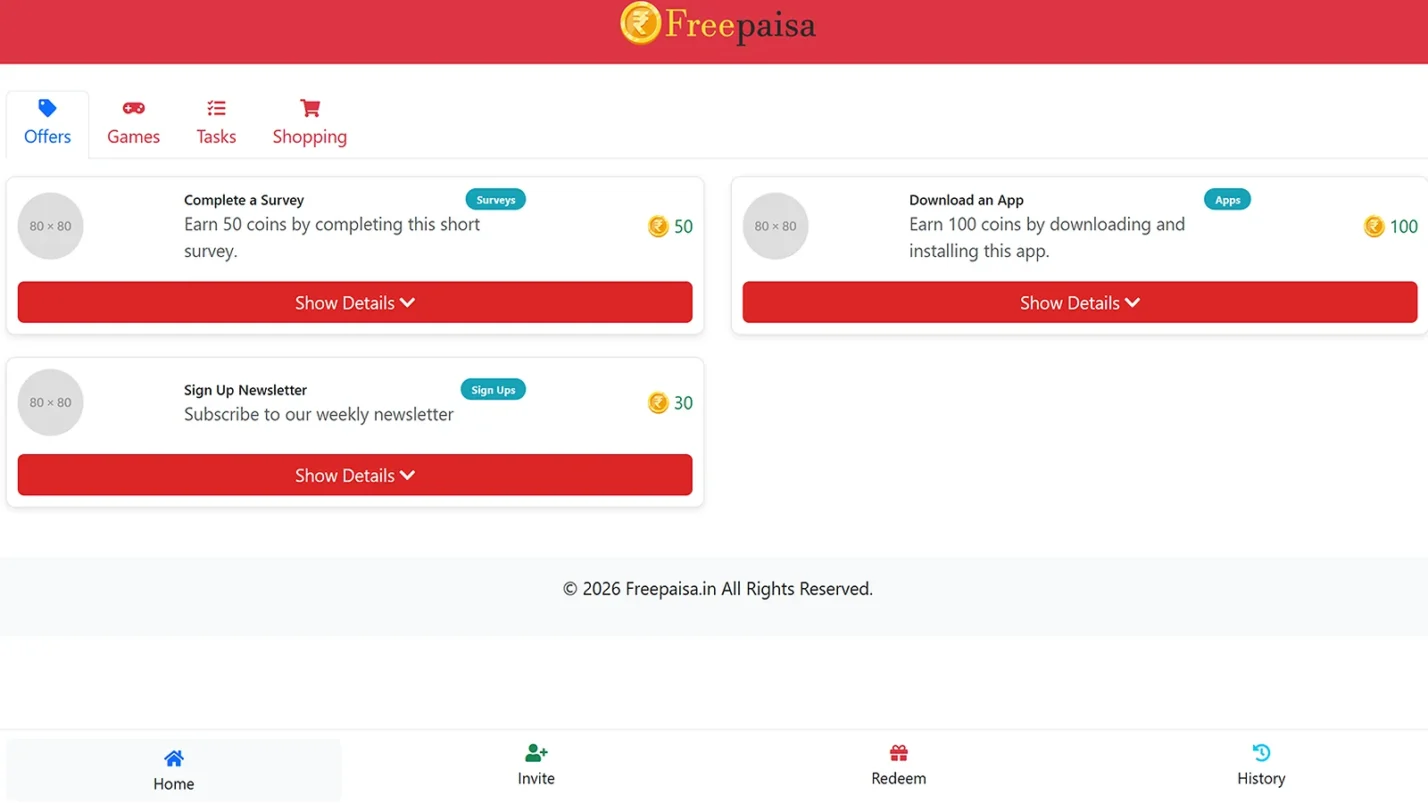 FreePaisa - Best for Daily Rewards