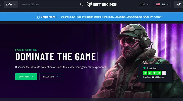 BitSkins – Best for Established Reputation