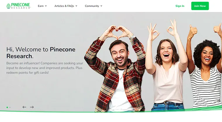 Pinecone Research website