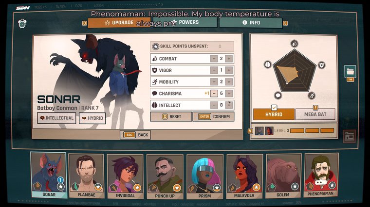 Dispatch spending some skill points for Sonar character.