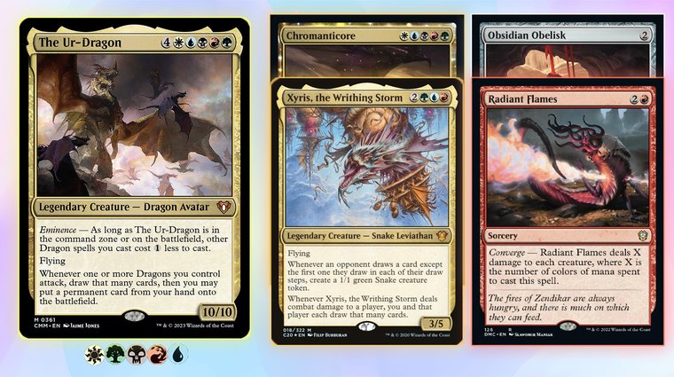 mtg all color cards Amazon.com: Elite Shrines Deck - 5 Color - Very Powerful - Modern Legal -  Custom Built - Magic The Gathering - MTG main image 1