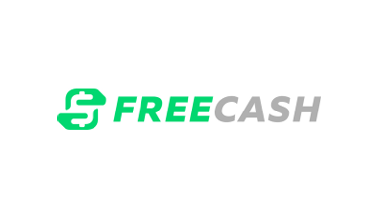 Green and Gray Freecash logo on a white background.