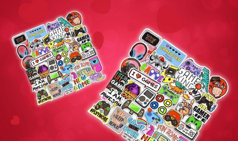 Gamer Stickers - Best Budget Personalization Gift for Laptops and Consoles