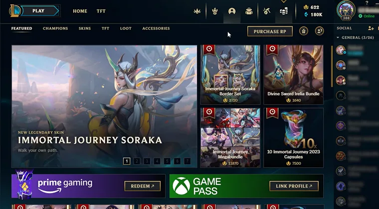 League of Legends game