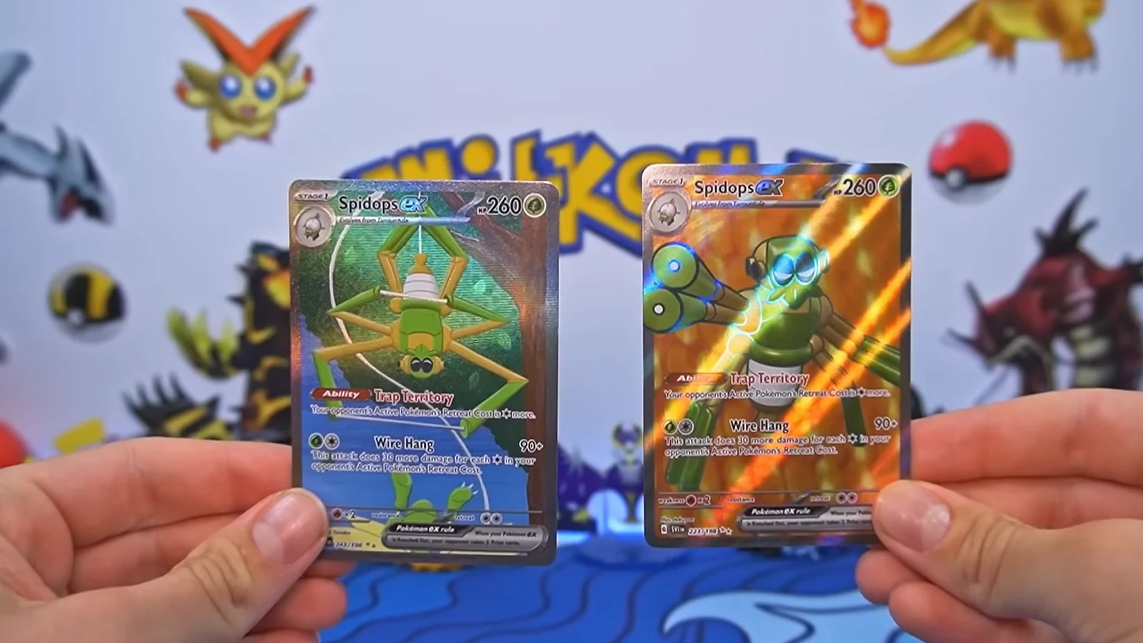 2 Spidops Pokemon cards