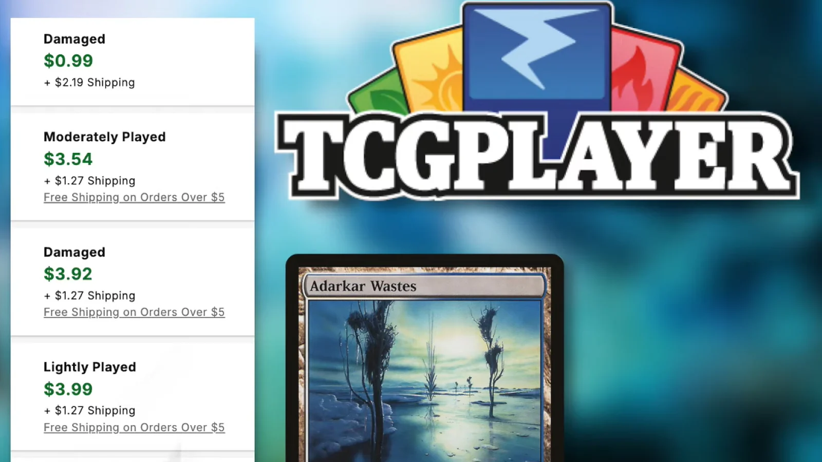 Adarkar Wastes Pokemon card pricing on TCGPlayer