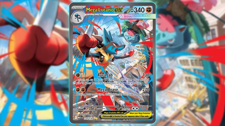 Mega Lucario EX Mega Evolution Card