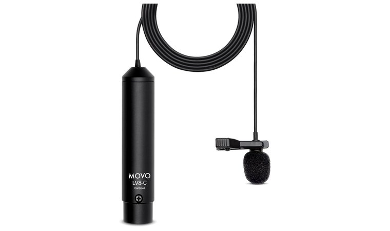 Movo LV8-C - Best Broadcast-Quality Wired Lavalier Microphone