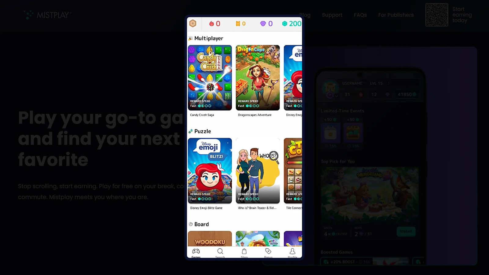 Aplicación Mistplay