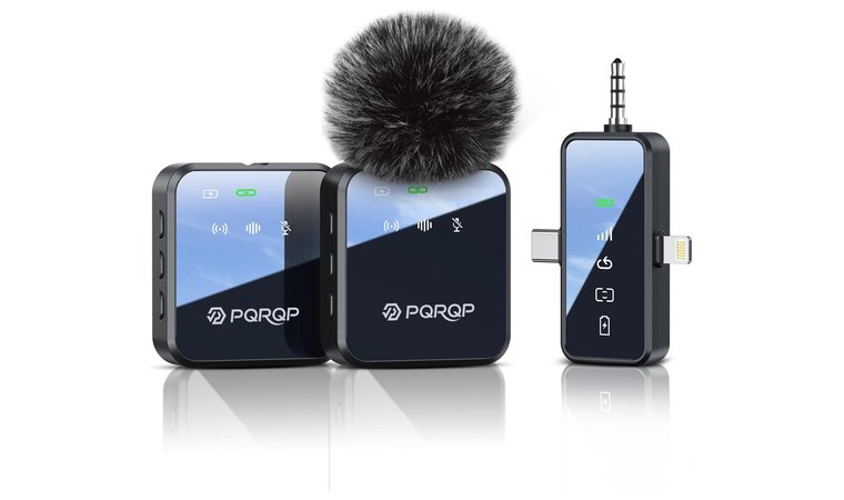 PQRQP 3 in 1 - Best Plug-and-Play 2.4 GHz Microphone for iPhone