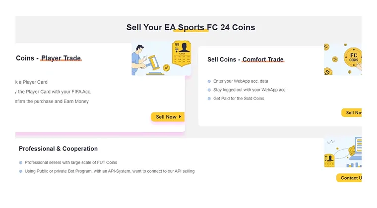 interface of U7Buy website