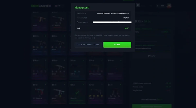 Payment message
