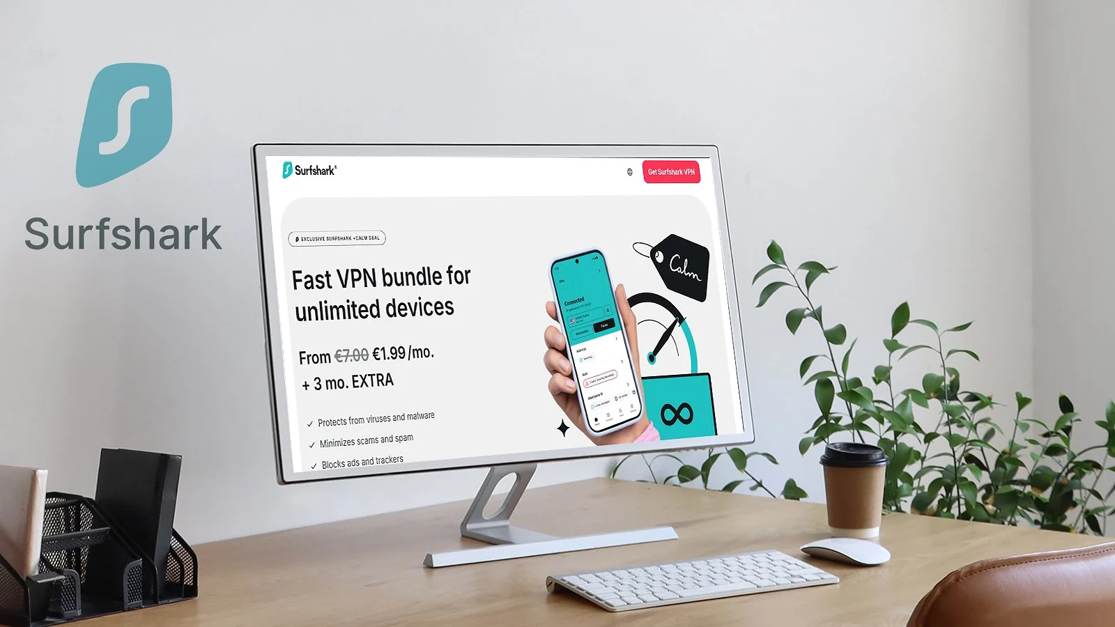 Surfshark - Best P2P VPN for Unlimited Devices