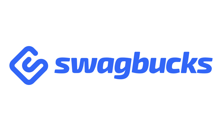 Blue Swagbucks logo on a white background.