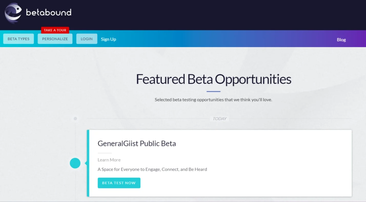 Betabound - Best for New Games