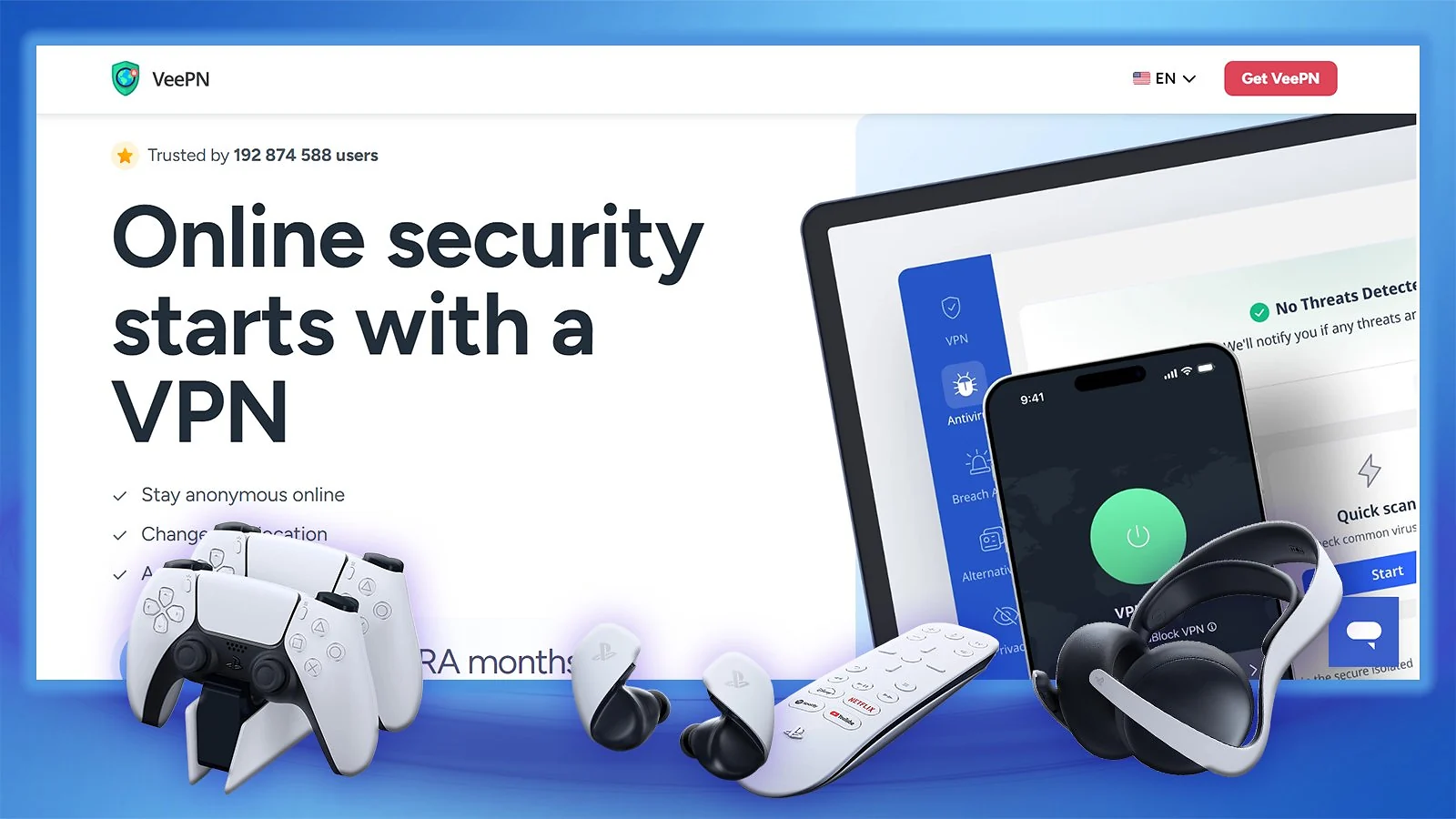 VeePN - Best VPN for PS5 on a Budget