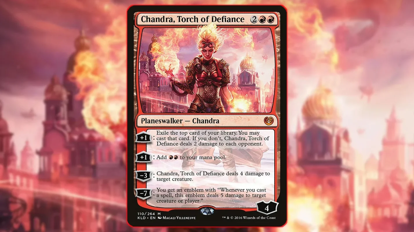 Magic: The Gathering Planeswalker card - Chandra, Torch of Defiance