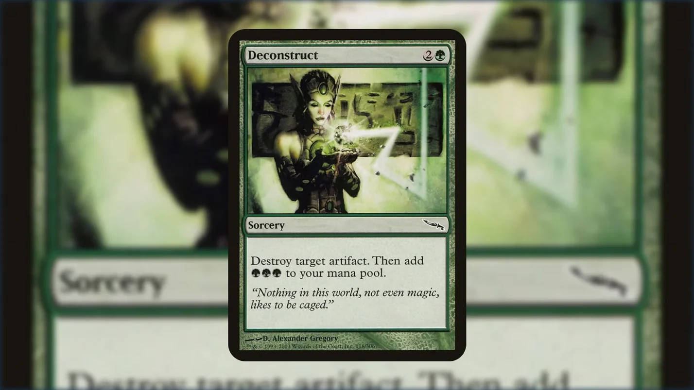 Deconstruct - Artifact Removal With Mana Refund