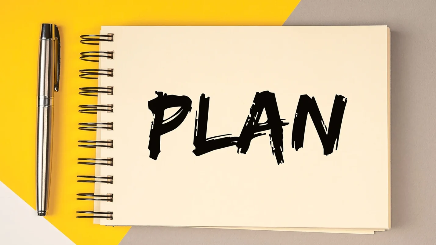 word Plan written in the paper