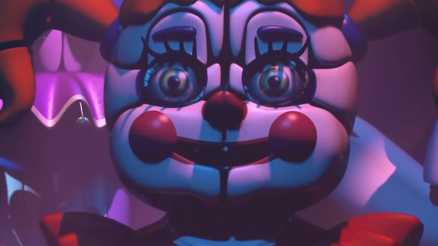 Horror character doll from Five Nights at Freddy's: Sister Location