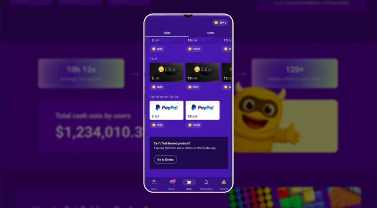 Payout methods from Snakzy app