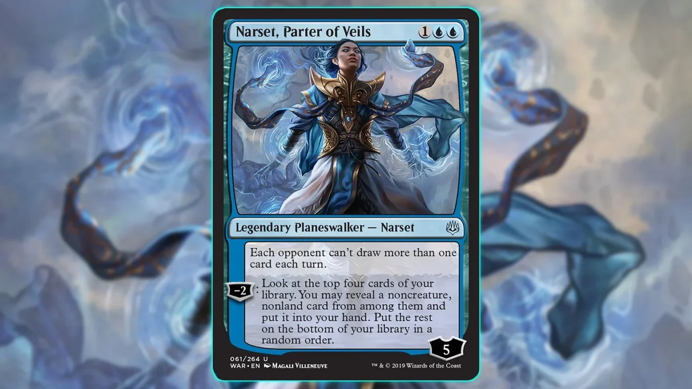 Magic: The Gathering Planeswalker card - Narset, Parter of Veils