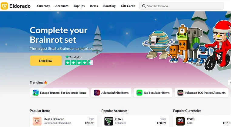 Eldorado - Multi-Game Trading Hub with Flexible Categories