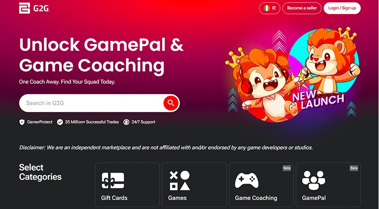 G2G - Established Marketplace with Global Reach