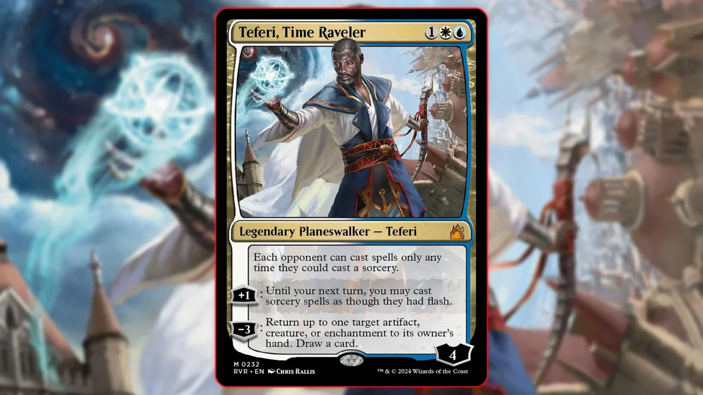 Magic: The Gathering Planeswalker card - Teferi, Time Raveler