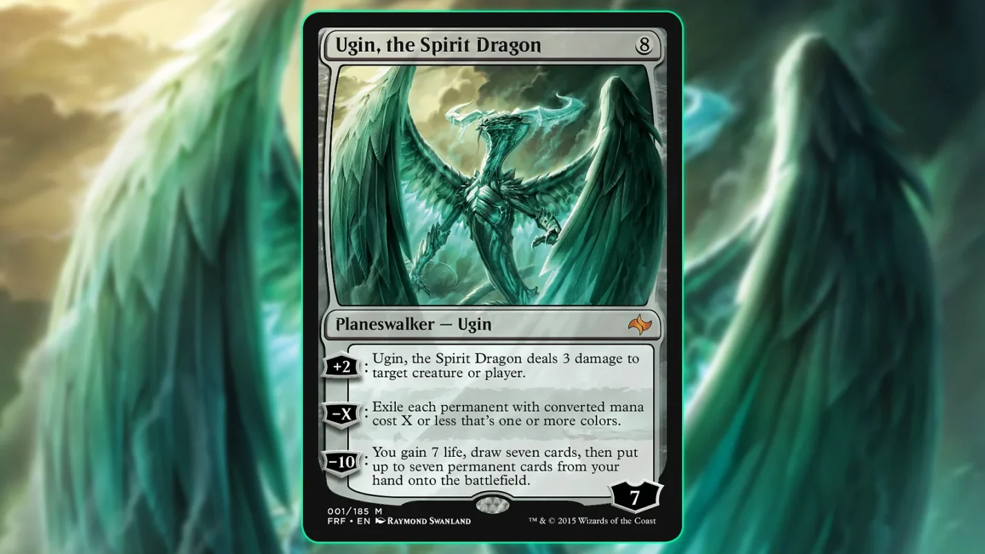 Magic: The Gathering Planeswalker card - Ugin, the Spirit Dragon