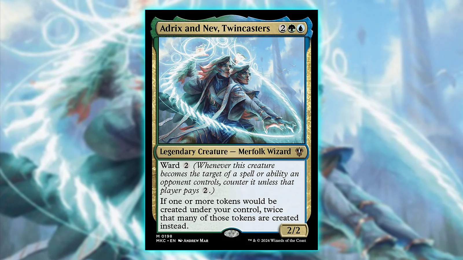 Token Commander MTG Card: Adrix and Nev, Twincasters