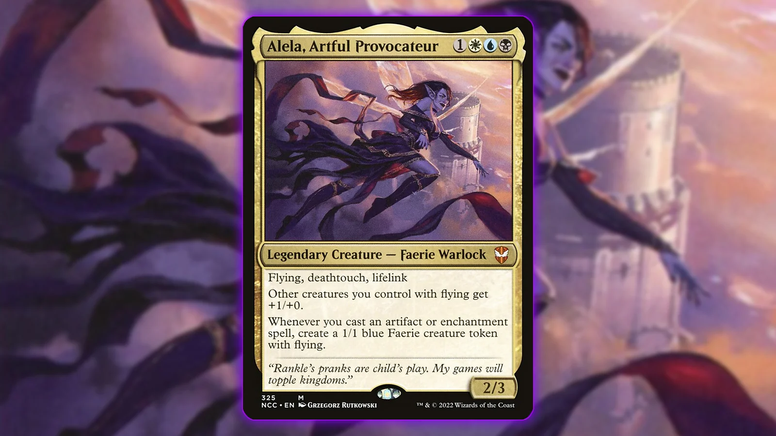 Token Commander MTG Card: Alela, Artful Provocateur